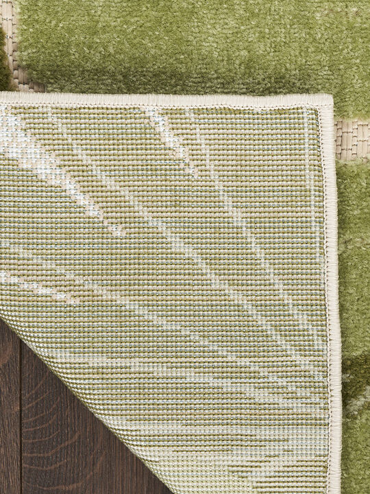 Aloha ALH40 Ivory/Green 2'3" x 8' Rug