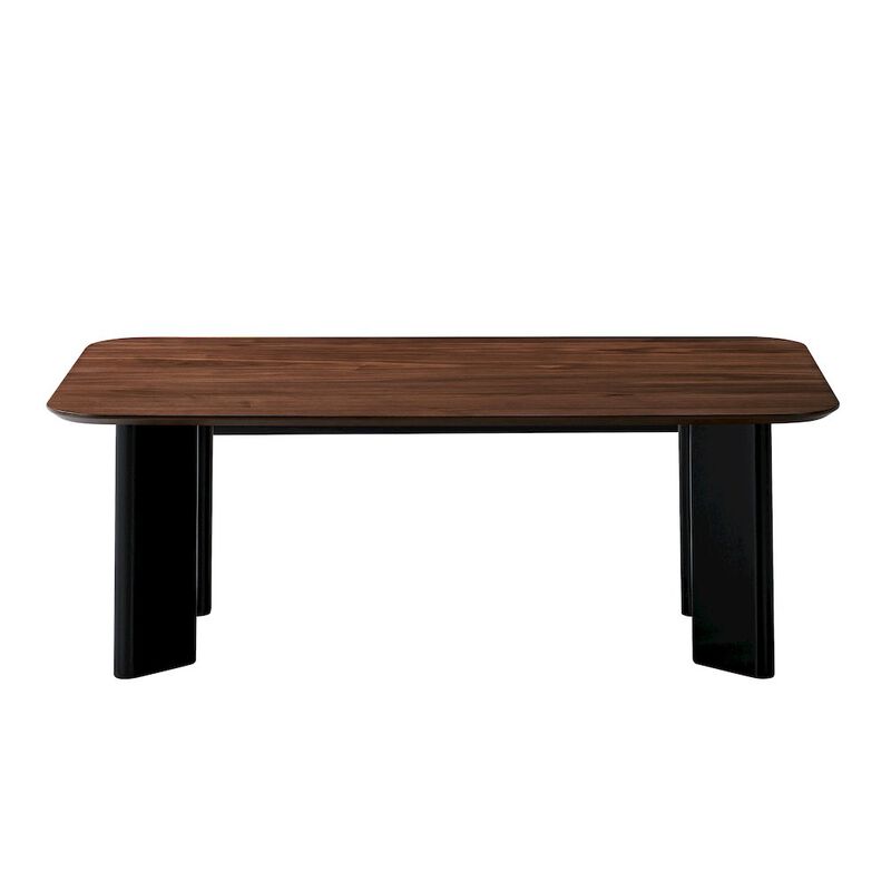 Omax Decor Joss Rectangular Shape Modern Wood Coffee Table in Walnut