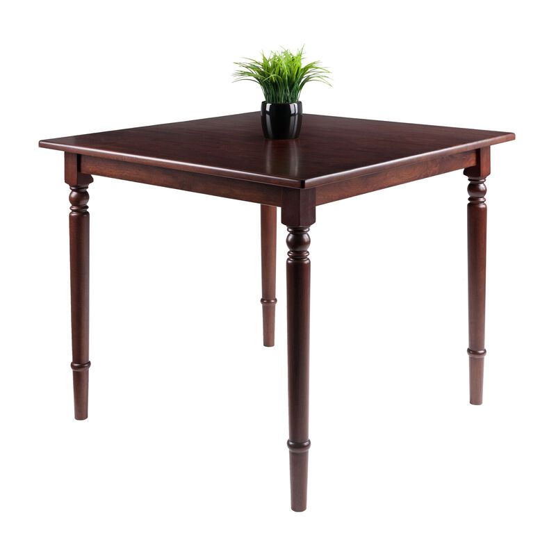 Winsome 94736 Mornay Dining Table, Walnut, 35" square