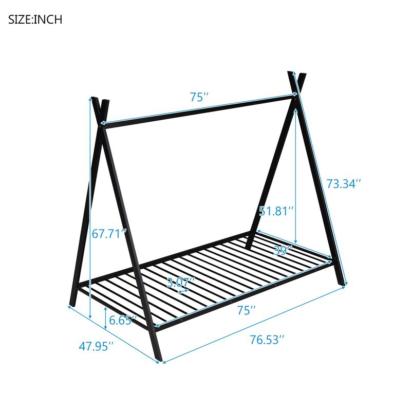 Merax House Bed Tent Bed Frame