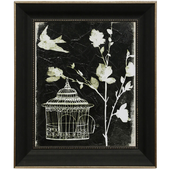 Branch & Bird II Framed Print