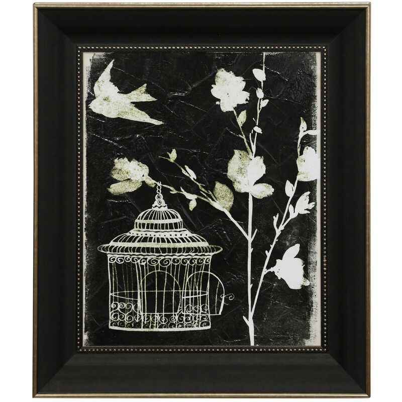 Branch & Bird II Framed Print