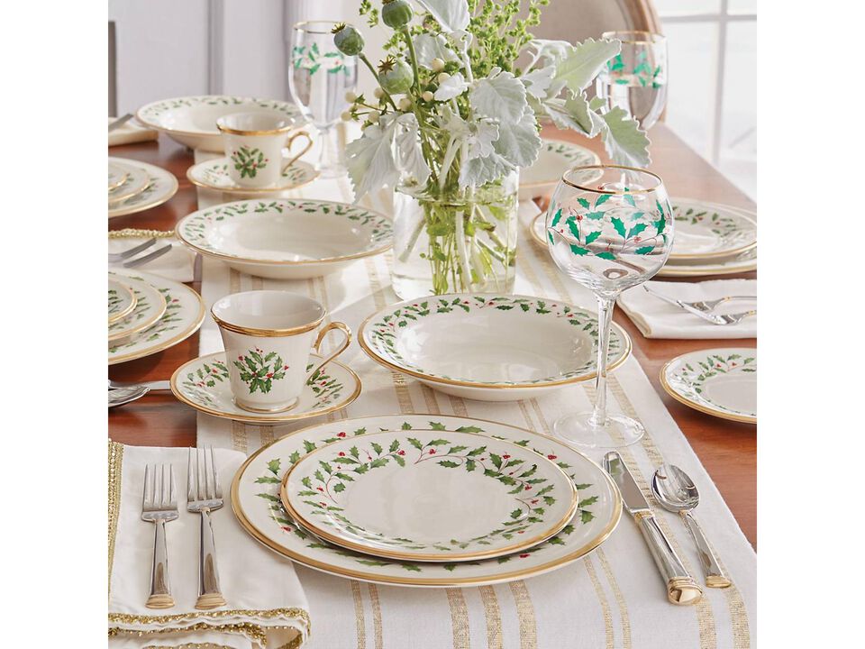 Lenox Eternal Gold Flatware 5-Piece Place Setting, Service for 1 , Stainless