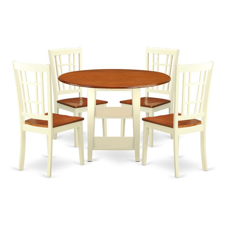 Dining Room Set Buttermilk & Cherry
