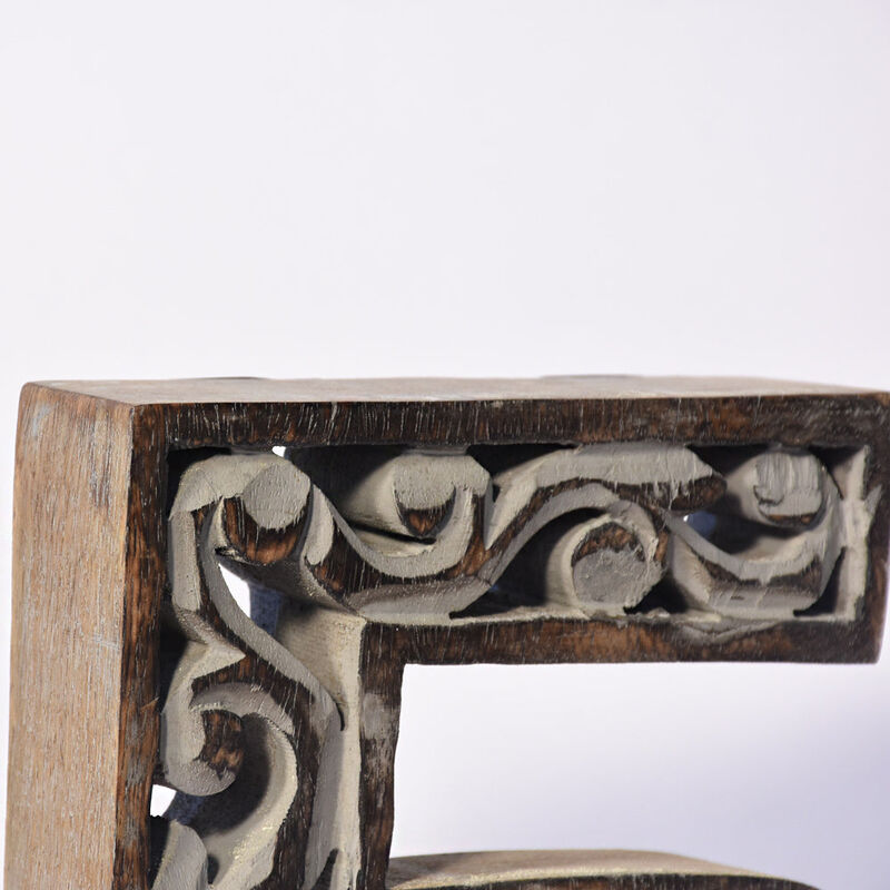 Vintage Gray Handmade Eco-Friendly "5" Numeric Number For Wall Mount & Table Top Décor