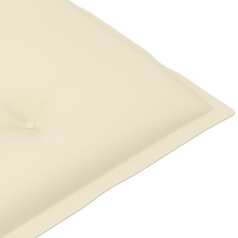 vidaXL Garden Chair Cushions 2 pcs Cream 47.2"x19.7"x2.8"