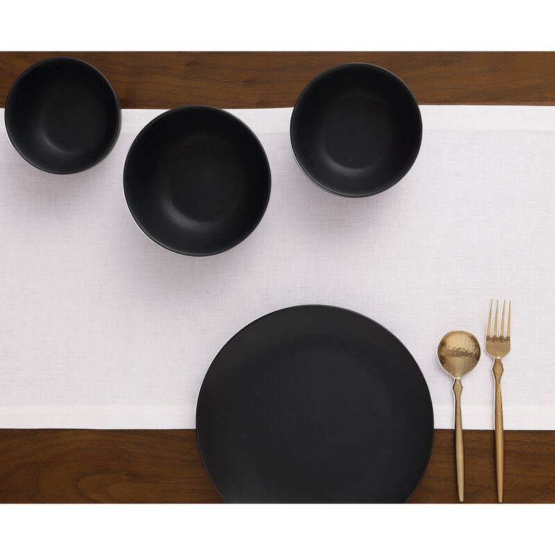 Solino Home 100% Pure Linen Table Runner | Diana