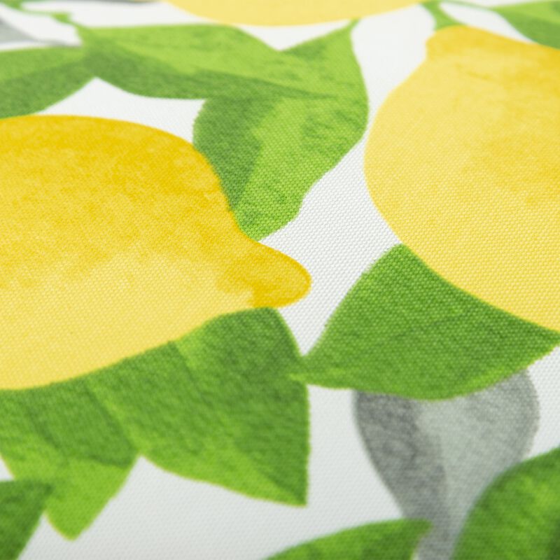 22"x22" Indoor/Outdoor Pillow, Lemons and Leaves