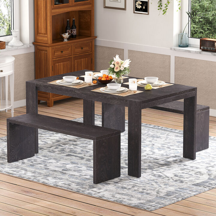 Merax  3-piece Farmhouse Dining Set