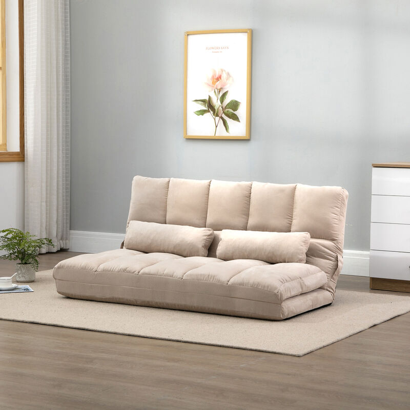 Merax Folding Sofa Couch with 2 Pillows