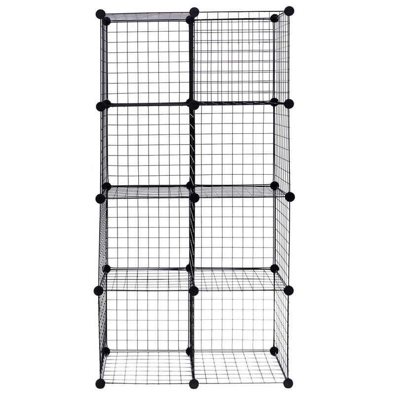 DIY 8 Cube Grid Wire Cube Shelves