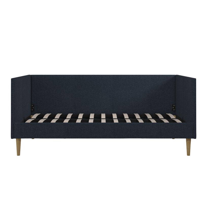 Atwater Living Francis Mid Century Daybed, Twin, Blue Linen