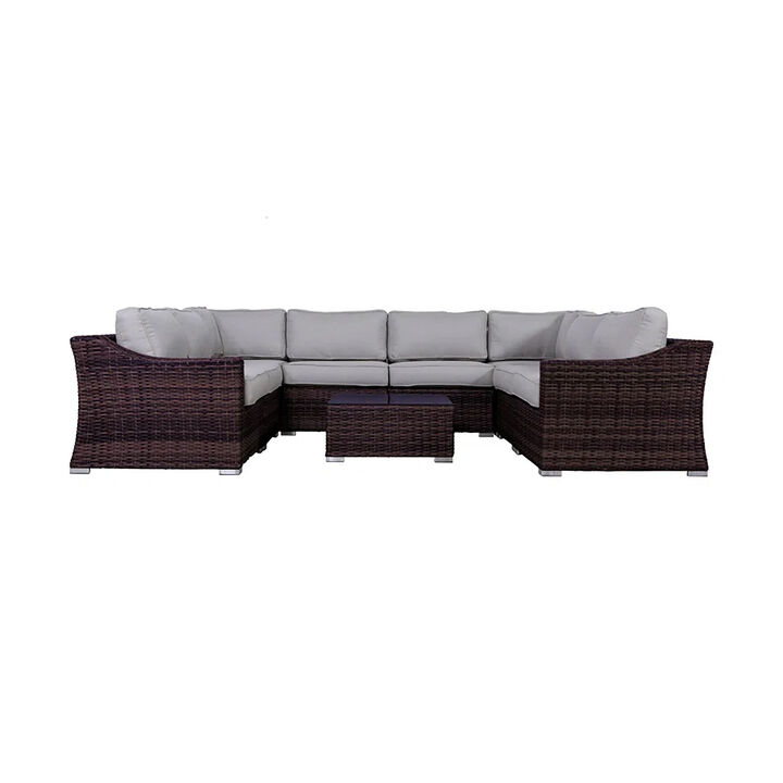 Living Source International Wicker Fully Assembled 6 - Person Seating Group with Cushions New