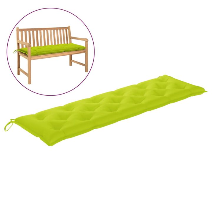 vidaXL Garden Bench Cushion Bright Green 70.9"x19.7"x2.8" Fabric