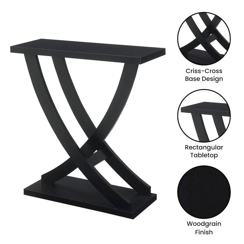 Convenience Concepts Newport Criss-Cross Console Table