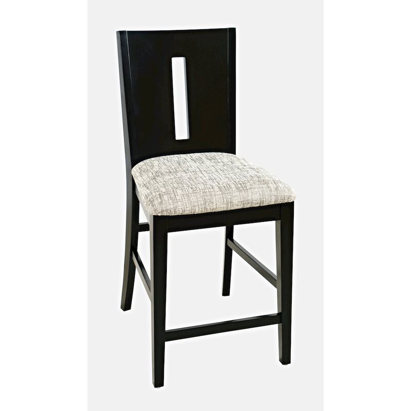 Jofran Urban Icon Contemporary Slotback Upholstered Counter Stool (Set of 2)