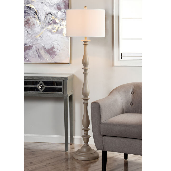 Cool Gray Floor Lamp