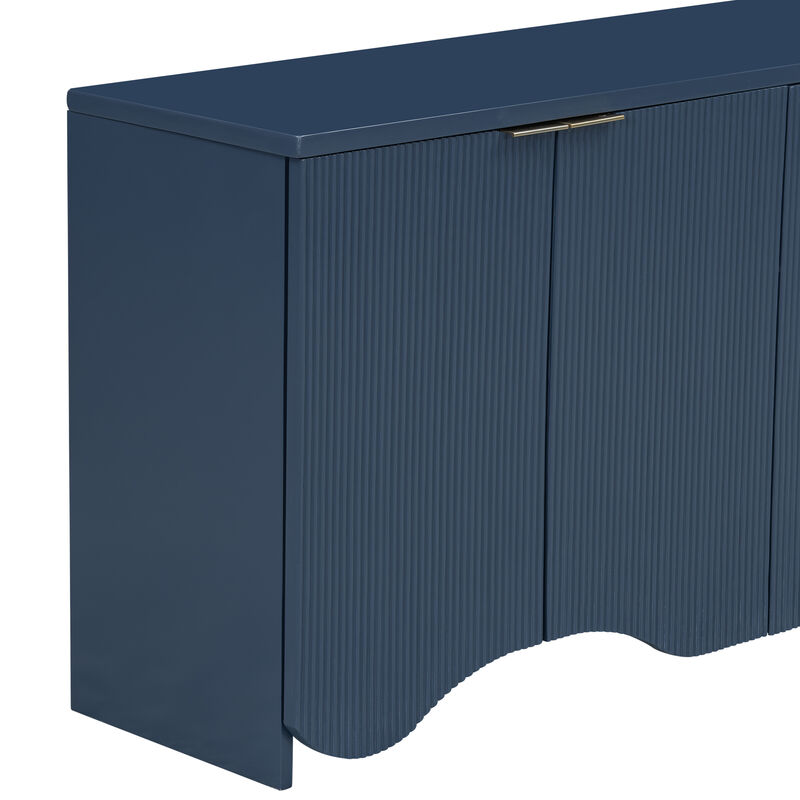 Merax Bottom Wavy Design Storage Cabinet