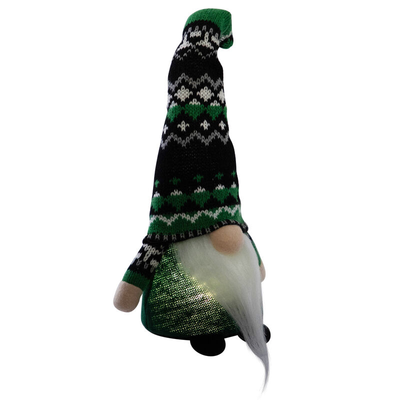 LED Lighted St. Patrick's Day Gnome - 11.5" - Green