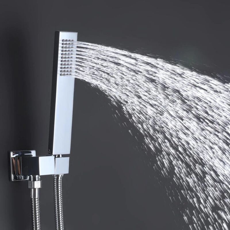 Luxury Thermostatic Mixer Shower System Combo Set Shower Head And Handshower
