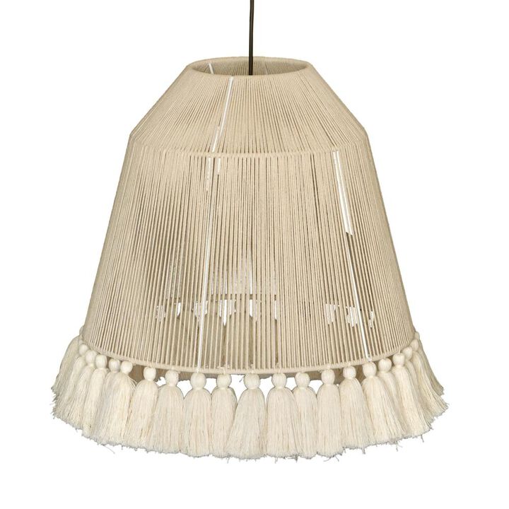 Belen Kox Boho Tassel Cotton Pendant Lamp, Belen Kox