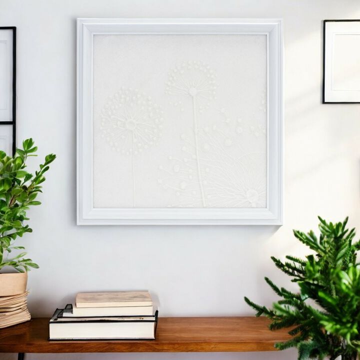 Dandelion Plaque – Elegant Wall Décor for Home and Garden with Nature-Inspired Design