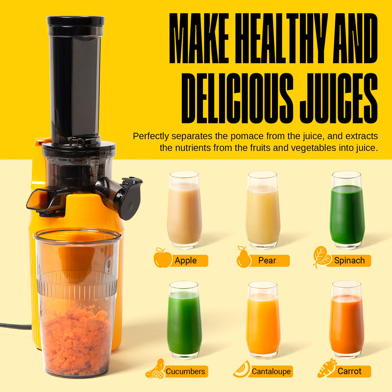 Ventray Essential Ginnie Juicer Compact Small Cold Press Masticating Slow Juicer