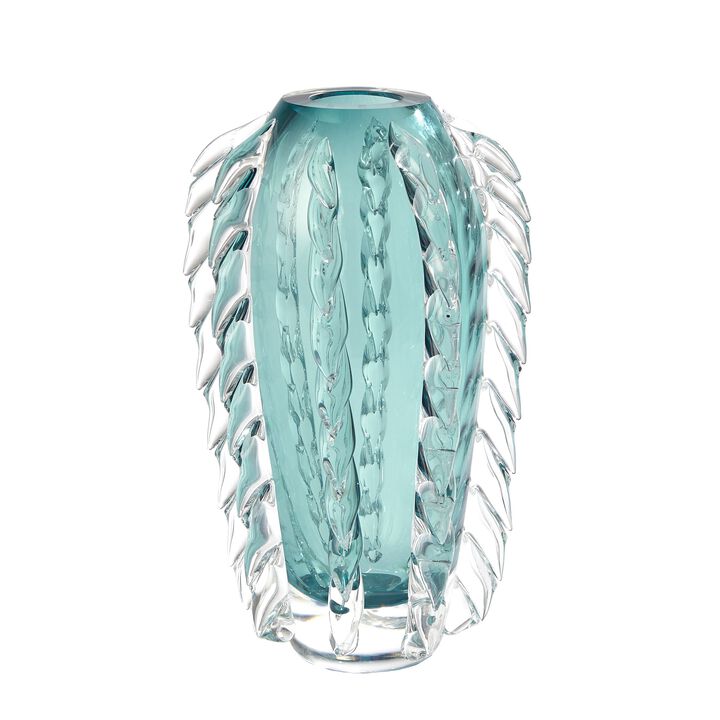 Fringe Vase- Blue