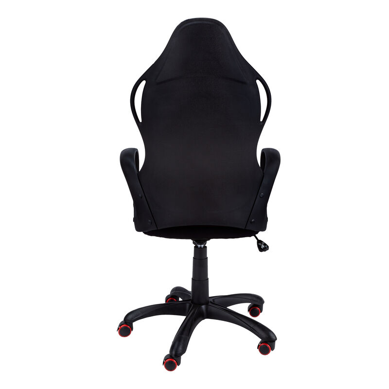 Monarch Specialties I 7259 Office Chair, Gaming, Adjustable Height, Swivel, Ergonomic, Armrests, Computer Desk, Work, Metal, Mesh, Black, Red, Contemporary, Modern