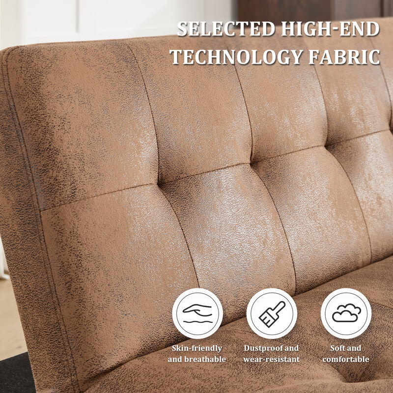 Merax Adjustable Sofa Chaise lounge Futon with Charging Port