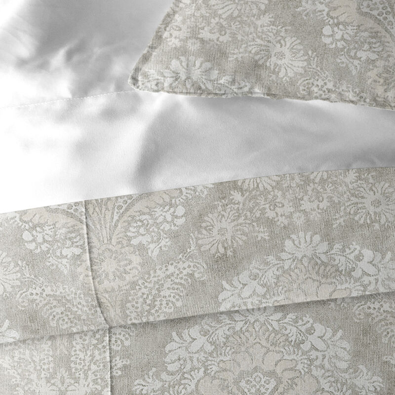 6ix Tailors Fine Linens Ophelia Stone Duvet Cover Set