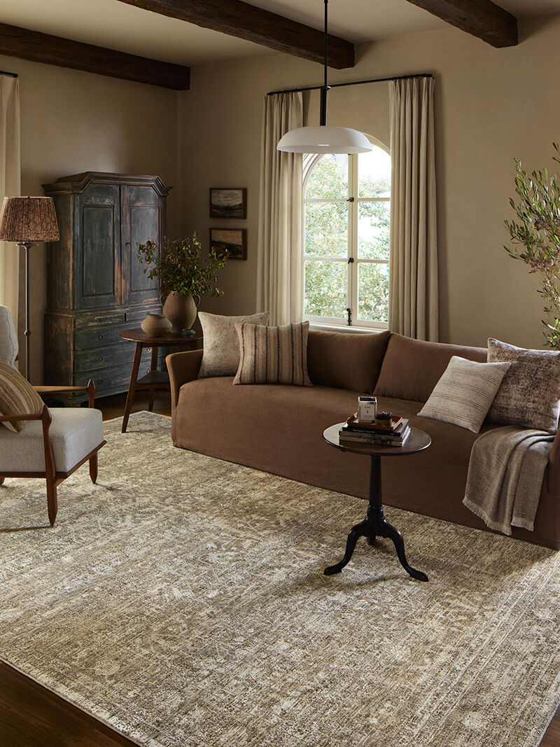 Honora Khaki/Beige 7'10" x 10' Area Rug by Amber Lewis x Loloi