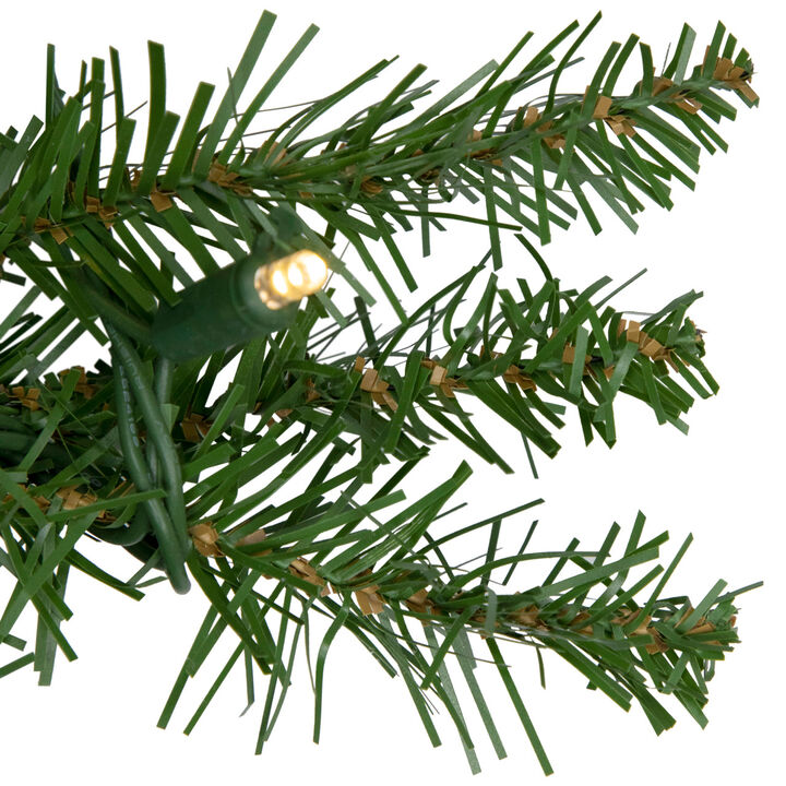 50' x 10" Pre-Lit Northern Pine Commercial Christmas Garland - Warm White LED Lights