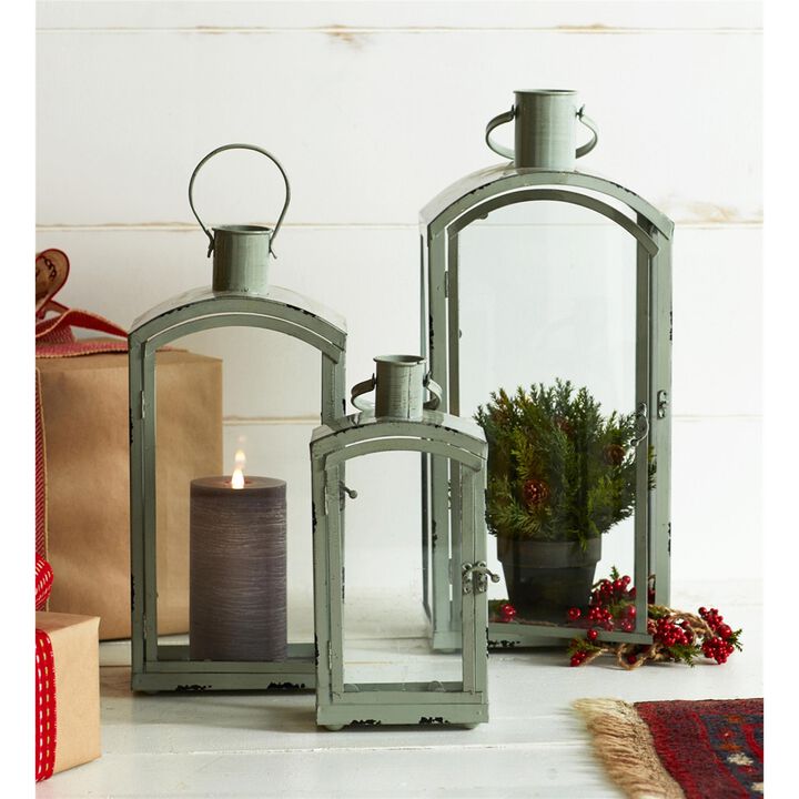 Set of 3 Decorative Lanterns for Home and Outdoor Lighting