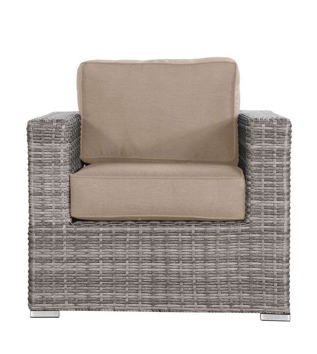 Living Source International Fully Assembled Patio Chair with Cushions (New) Sunbrella Beige