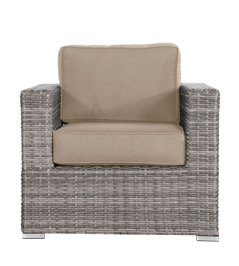 Living Source International Fully Assembled Patio Chair with Cushions (New) Sunbrella Beige
