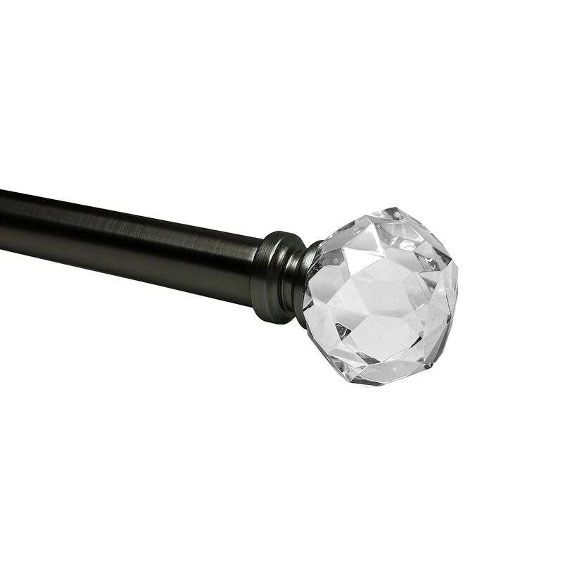 Esencial Facet Curtain Rod Set, Adjustable Length From 36" to 72"