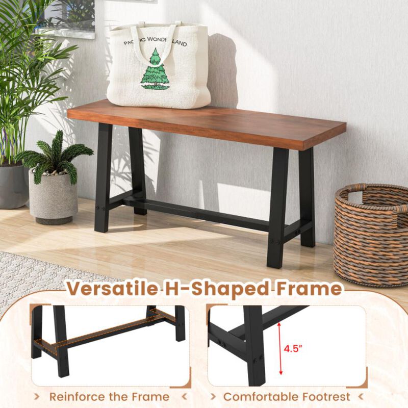 Hivvago Dining Bench 2/3 Person Entryway Shoe Bench with Metal Frame