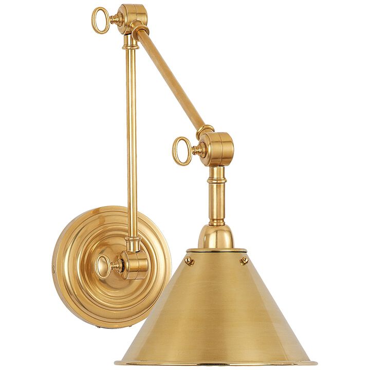 Anette Library Light in Natural Brass