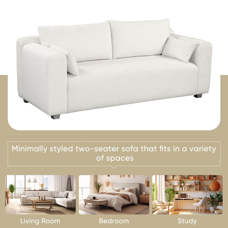 Merax Modern One-Piece Loop Yarn Fabric Sofa Loveseats