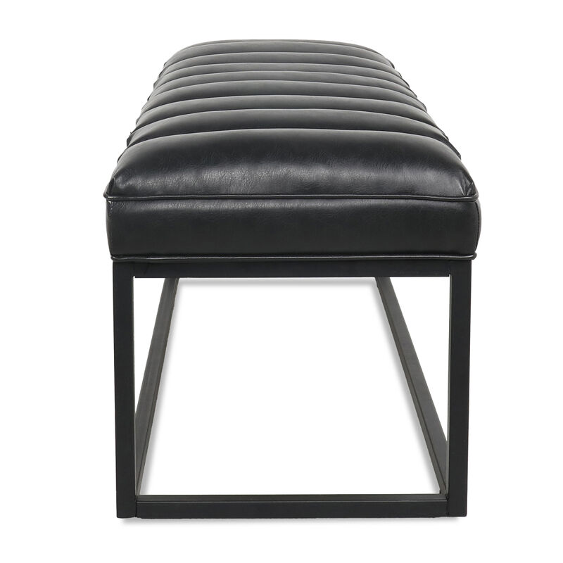 Metal Base Upholstered Bench For Bedroom For Entryway