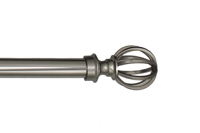 Linen Avenue Cage Double Window Curtain Rod Set