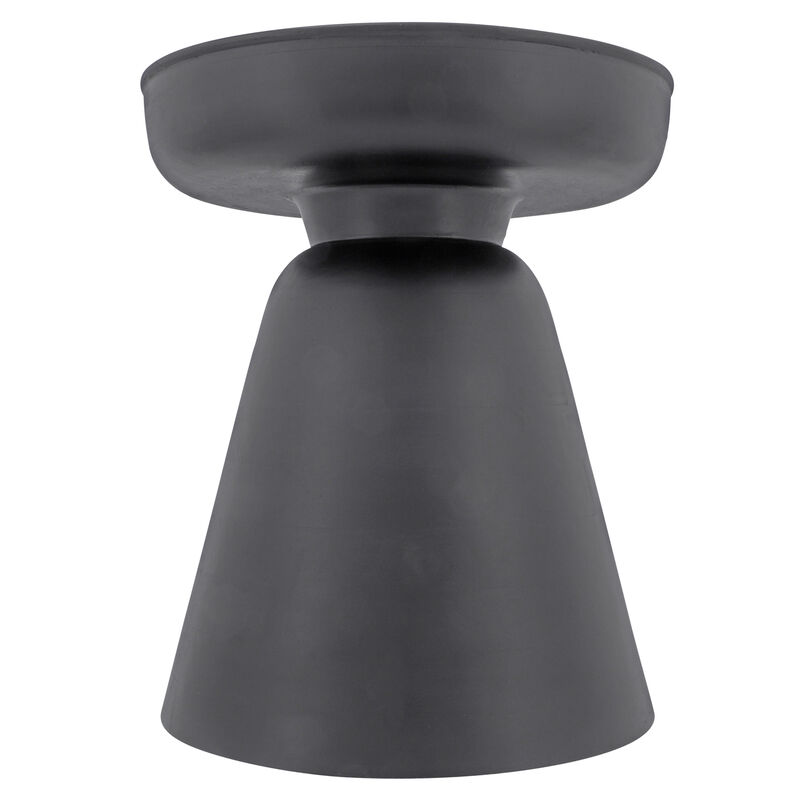 Wood, 19" Side Table, Black - Benzara