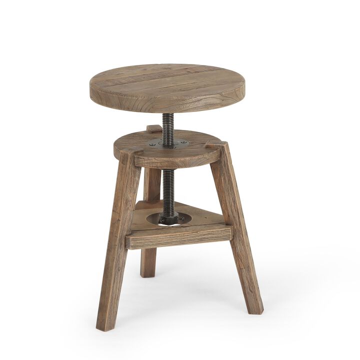 Addy Bleached Elm Stool