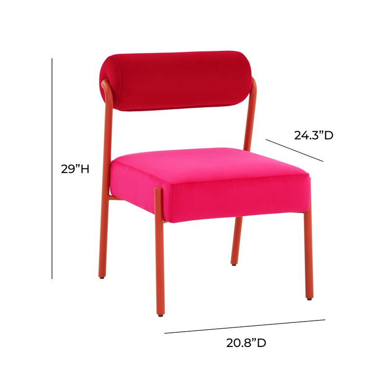 Jolene Velvet Accent Chair