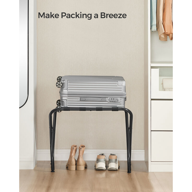 Luggage Rack - Elegant Suitcase Stand for Travel and Guest Room Convenience