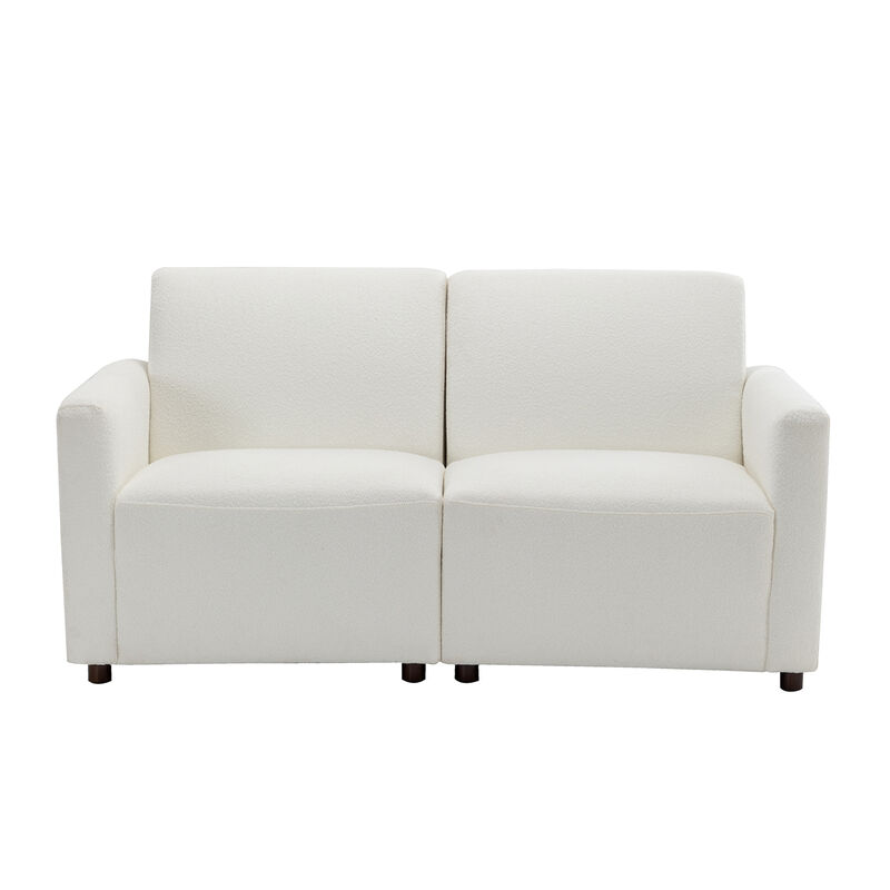 Duvall 2 Piece Modular Sofa - Cream Boucle Performance Fabric