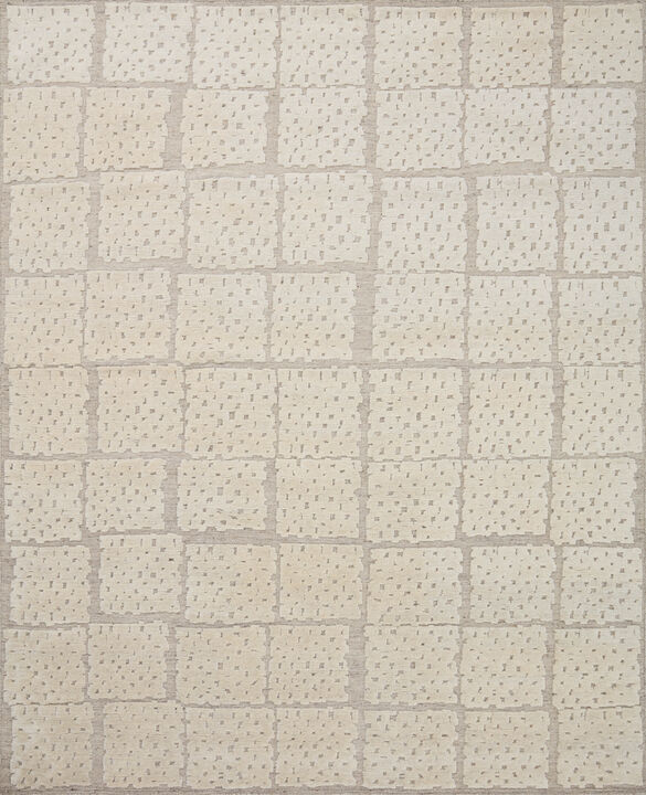 Moore MOE04 Pebble/Ivory 5'6" x 8'6" Rug