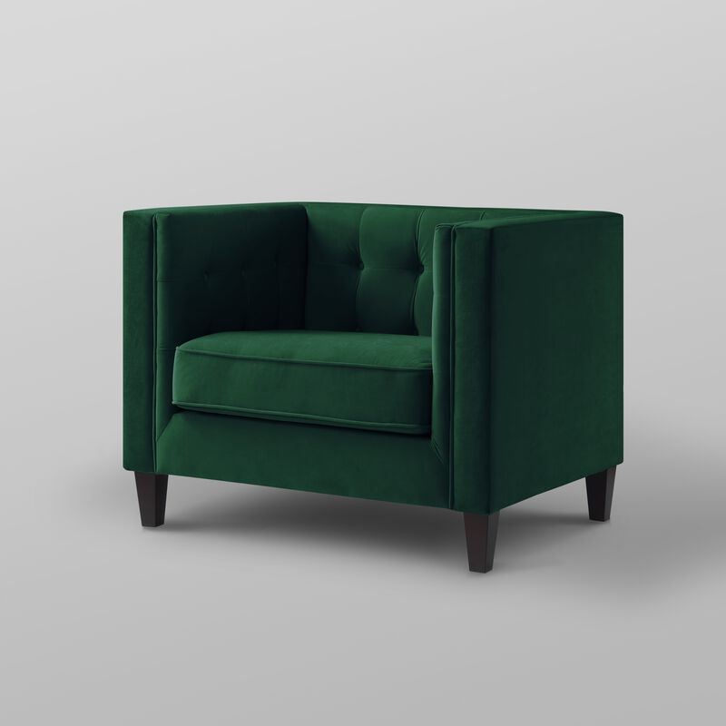 Inspired Home Maxine Velvet Club Chair