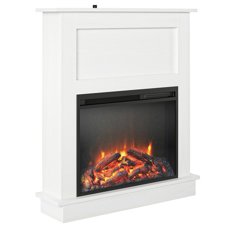 Ameriwood Home Ellsworth Fireplace Space Heater with Mantel